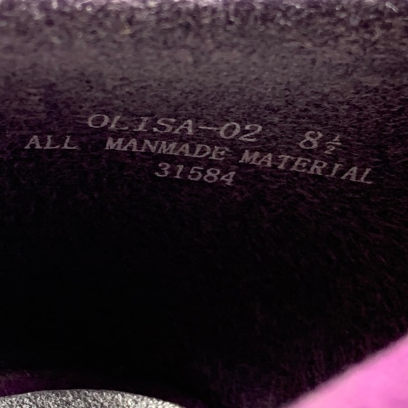 Bamboo Olisa-02 Suede Purple Pumps Size 8-1/2 - Picture 5 of 6